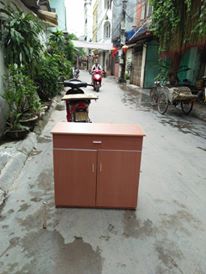 Tủ Gìay Nhựa Đài Loan 2 Cánh Vân Gỗ Đậm
